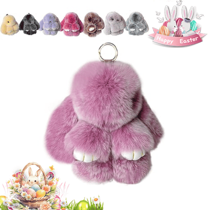 🐰Easter Cute Bunny Plush Keychain - Includes gift box, 🎁Easter Sweet Surprise