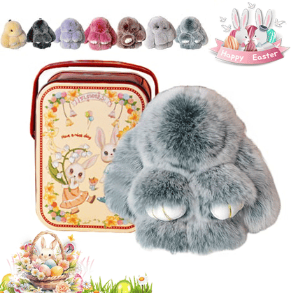 🐰Easter Cute Bunny Plush Keychain - Includes gift box, 🎁Easter Sweet Surprise