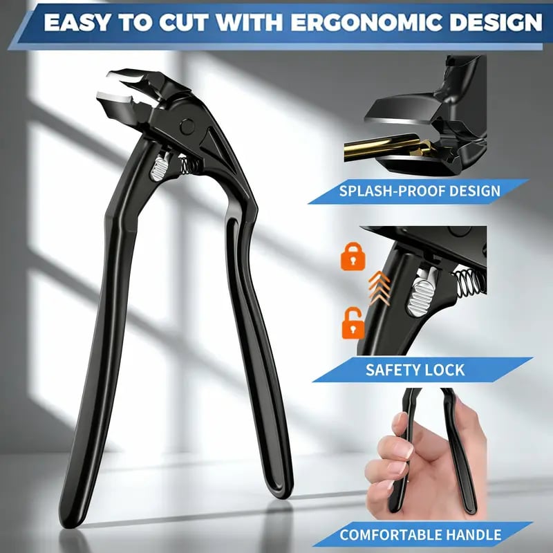 ✂️ 🖤Black Curved Nail Clipper – Ergonomic & Easy for Seniors 🖤