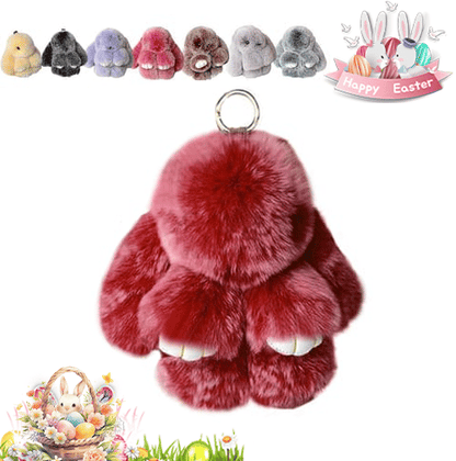 🐰Easter Cute Bunny Plush Keychain - Includes gift box, 🎁Easter Sweet Surprise