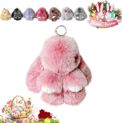 🐰Easter Cute Bunny Plush Keychain - Includes gift box, 🎁Easter Sweet Surprise