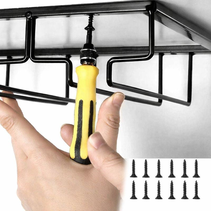Under Cabinet Wine Glass Holder